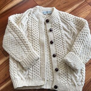 Cozy Cream Knit Sweater for Kids